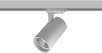 Pragmalux LED 3-Fase Railspot Piccolo 15W 3000K CRI>90 33D 1440lm Grijs - Fase Dimbaar