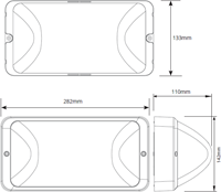 Pragmalux LED Portiek Port-S PKVW IP66 IK10 24-42V AC/DC 2,75-5W 275-600lm 2700K-4000K 3-CCT + daglichtsensor Excl. Frame-1