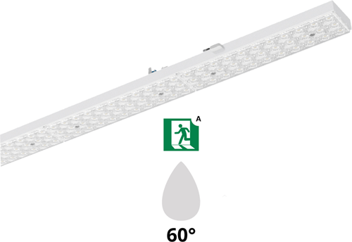 Pragmalux PRX  Retroline LED-module LUMIS TRX-5-T8 60-32W max 8500-4535Lm 3000K 60D +noodmodule 1uur zelftest