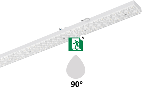 Pragmalux PRX  Retroline LED-module ZUMTOBEL ZX1 48-24W max 7320-3660Lm 4000K 90D +noodmodule 1uur zelftest