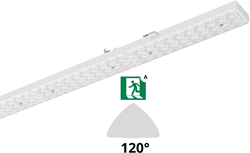Pragmalux PRX  Retroline LED-module NORTON NLS-7-T5 60-32W 9150-4880lm 5000K 120D lens +noodmodule 1uur zelftest