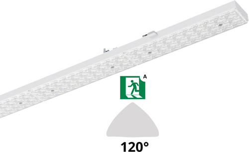 Pragmalux PRX  Retroline LED-module ZUMTOBEL TECTON 60-32W max 8500-4535Lm 3000K 120D lens +noodmodule 1uur zelftest