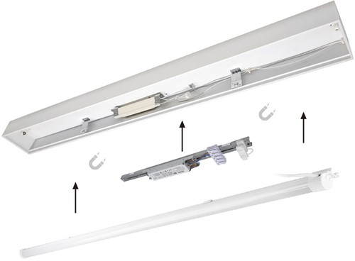Pragmalux Re-light kit T5/T8 LED module 1429mm 31W 4700-4900lm 3000-4000K 2-CCT + Philips DALI2 driver-9