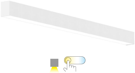 Pragmalux Skyline 1,5m 12,5-44W 1750-6400lm 2CCT 3000-4000K opaal wit RAL9016