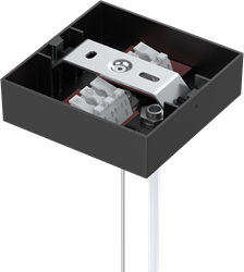 Pragmalux Skyline ophangset met 1 plafond plaat en 3P + Dali kabel 3m zwart