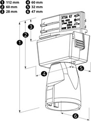 PRX 1-fase Schuko adapter zwart