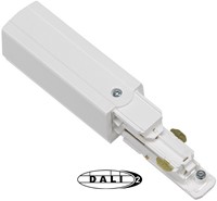 PRX 3-Fase DALI Rail Aansluitstuk Wit Links