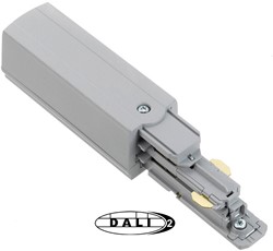 PRX 3-Fase DALI Rail Aansluitstuk Grijs Rechts