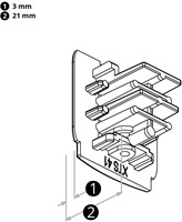 PRX 3-Fase Rail Eindkap Zwart