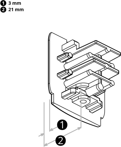 PRX 3-Fase Rail Eindkap Zwart-1