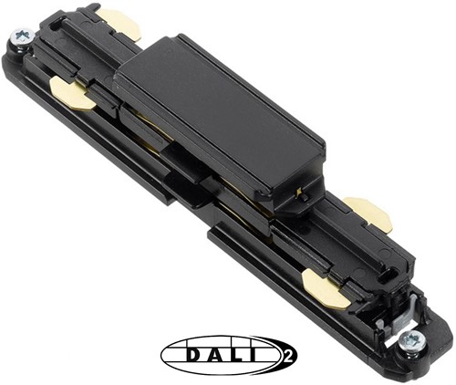 PRX 3-Fase DALI Rail Elektrisch Koppelstuk Zwart