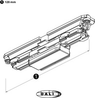 PRX 3-Fase DALI Rail Elektrisch Koppelstuk Wit-1
