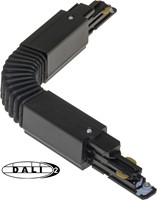 PRX 3-Fase DALI Rail Flexibele Koppelstuk Lang Zwart