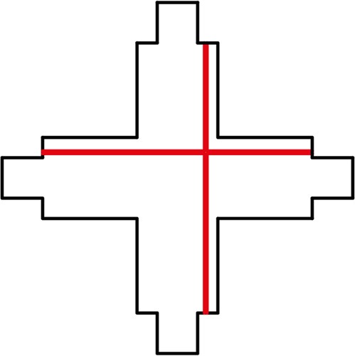 PRX 3-Fase DALI Rail Kruis Koppelstuk Grijs-1