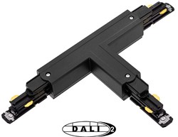 PRX 3-Fase DALI Rail T-Koppelstuk Zwart Links Type 1
