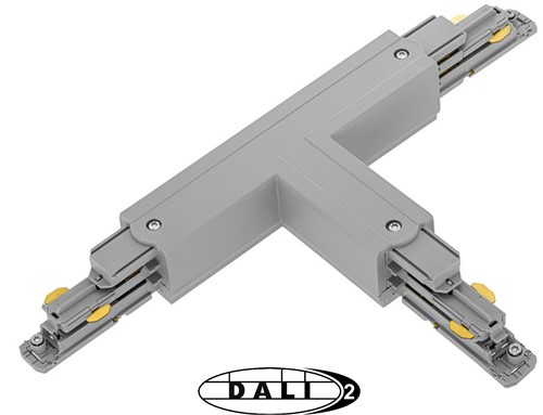 PRX 3-Fase DALI Rail T-Koppelstuk Grijs Rechts Type 2
