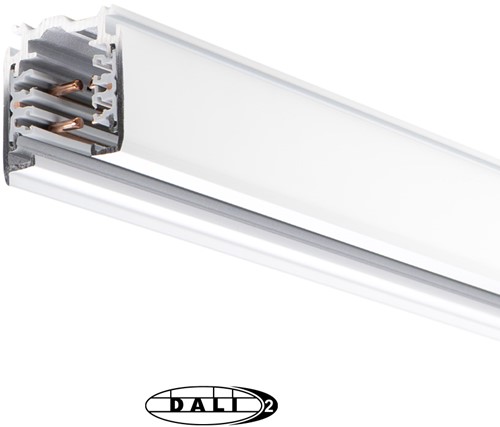 PRX 3-Fase DALI Rail 2M Vierkant Wit 230V/400V 16A