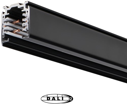 PRX 3-Fase DALI Rail 3M Vierkant Zwart 230V/400V 16A