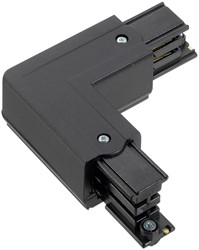 PRX 3-Fase Rail 90° Bocht Rechts aarde binnenzijde Zwart