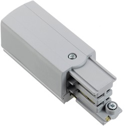 PRX 3-Fase Rail Aansluitstuk Grijs Links