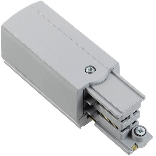 PRX 3-Fase Rail Aansluitstuk Grijs Links