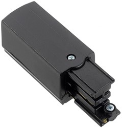 PRX 3-Fase Rail Aansluitstuk Zwart Links