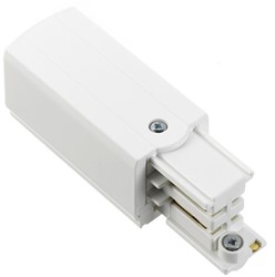 PRX 3-Fase Rail Aansluitstuk Wit Rechts