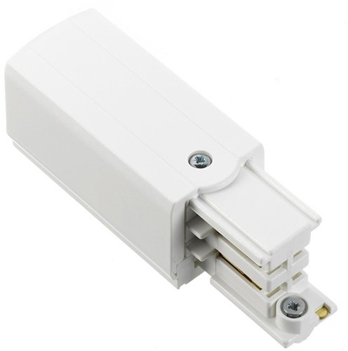 PRX 3-Fase Rail Aansluitstuk Wit Rechts