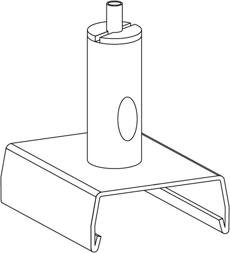 PRX 3-Fase Rail beugel en snelspanner zilvernikkel (excl. Staalkabel)
