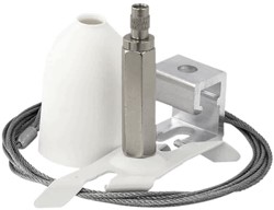 PRX 3-Fase Rail Ophangset Verstelbaar 3M incl. Kap Wit