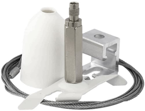 PRX 3-Fase Rail Ophangset Verstelbaar 3M incl. Kap Wit