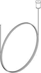 PRX 3-Fase Rail pendelset incl. plafondbus wit M10 + staalkabel 6m zilver (excl. railbeugel en snelspanner) 10x