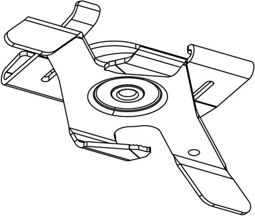 PRX 3-Fase Rail Systeemplafond beugel Grijs-1