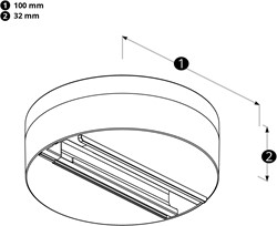 PRX Monopoint voor 3-fase adaptor zwart
