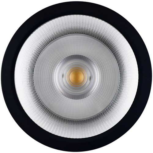 Pragmalux LED opbouw downlight Relio IP65 facet reflector zwart 20W 1800-2000lm 2700K-3000K-4000K 3-CCT CRI>90 UGR<19 60D Ø130x115mm-1