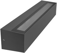 Pragmalux LED Gevelarmatuur Rocq-L Up/Down IP65 C4 18W 1400-1800lm 2200-2700-3000-4000K 4CCT CRI>80 Grafiet grijs RAL7024-3