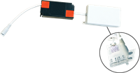 Pragmalux LED Paneel 30x120cm Sigma G2 Zwart IP44 26-38W 3000K-4000K 2-CCT 3500-5100lm UGR<19 +Driver (2x28W)-6