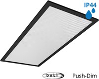 Pragmalux LED Paneel 30x60cm Sigma G2 Zwart IP44 20W 3000K-4000K 2-CCT 2400-2500lm UGR<19 +TCI DALI Driver (2x14W)