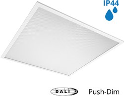 Pragmalux LED Paneel 60x60cm Sigma G2 IP44 38W 3000K-4000K 2-CCT 5000-5100lm UGR<19 +TCI DALI Driver (4x14W/4x18W)