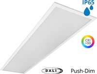 Pragmalux LED Paneel 30x120cm Sigma G2 IP65 CRI>90 37W 3000K-4000K 2-CCT 4950-5000lm UGR<19 +TCI DALI Driver (2x28W/2x36W)