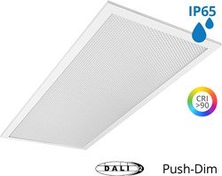 Pragmalux LED Paneel 30x60cm Sigma G2 IP65 CRI>90 20W 5000K-6500K 2-CCT 2550--2600lm UGR<19 +TCI DALI Driver (2x14W/2X18W)