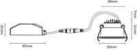 Interlight LED Inbouwspot Camicro IP44 Rond 4W CTA 2200-2700K CRI>95 45D 220lm Zwart 50 Buitenmaat - Gatmaat 44 - Dimbaar-1