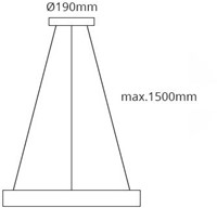 LED Dream Sirius 25W 3.000/4.000/5.700K 400mm zwart-5