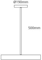 LED Dream Sirius 25W 3.000/4.000/5.700K 400mm zwart-6