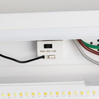 Pragmalux LED Balvast Sporthalarmatuur Sparta UGR IK10 60-150W 3CCT 3000-4000-6000K 9500-25000lm wit RAL9003-2