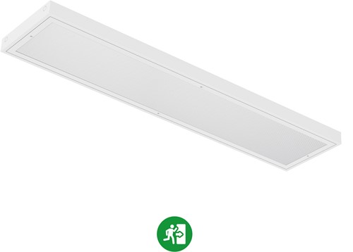 Pragmalux LED Balvast Sporthalarmatuur Sparta UGR IK10 60-150W 3CCT 3000-4000-6000K 9500-25000lm wit RAL9003+ Noodmodule 1uur zelftest