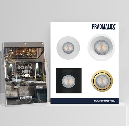 Pragmalux Spotbord 4x 72mm Rond 