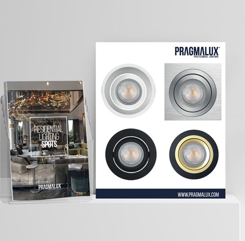 Pragmalux Spotbord 4x 82mm Rond