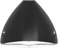 Pragmalux LED Gevelarmatuur Squalo mini IP65 IK10 7-12W 900-1650lm 2CCT 3000K-4000K Symmetrisch Zwart RAL9005 + Daglichtsensor-1