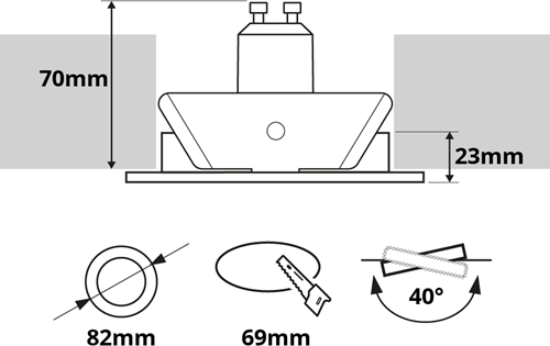 Pragmalux Inbouwspot met bladveren Aura Rond Kantelbaar Koper RAL1001 - Incl. GU10 Fitting-2